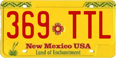 NM license plate 369TTL