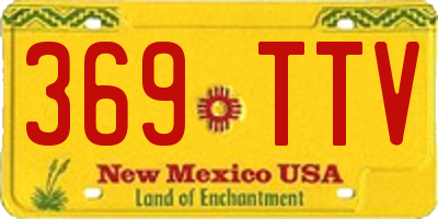 NM license plate 369TTV