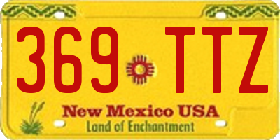 NM license plate 369TTZ