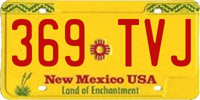 NM license plate 369TVJ