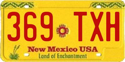 NM license plate 369TXH