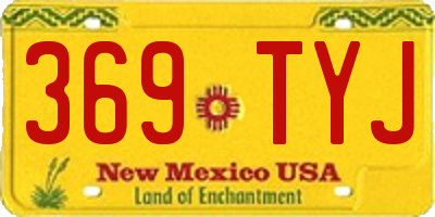 NM license plate 369TYJ