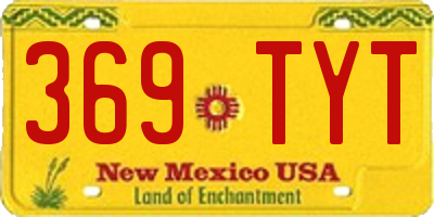 NM license plate 369TYT