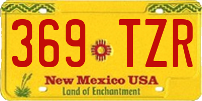 NM license plate 369TZR