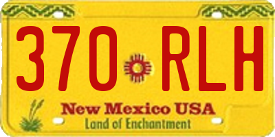 NM license plate 370RLH