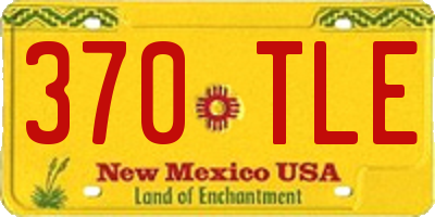 NM license plate 370TLE