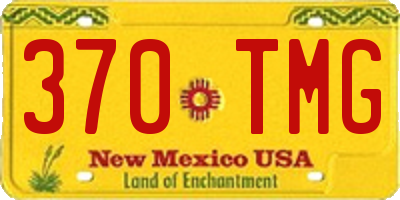 NM license plate 370TMG