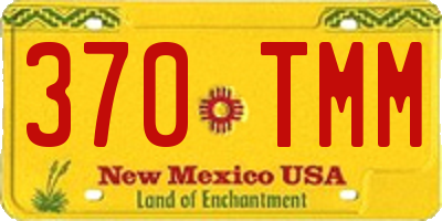 NM license plate 370TMM