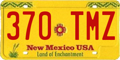 NM license plate 370TMZ