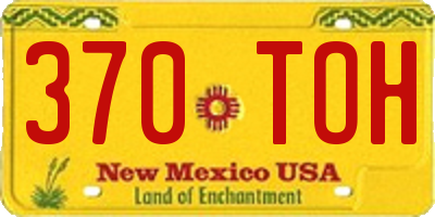 NM license plate 370TOH