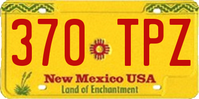 NM license plate 370TPZ