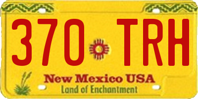 NM license plate 370TRH