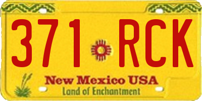 NM license plate 371RCK