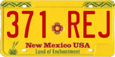 NM license plate 371REJ