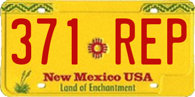 NM license plate 371REP