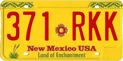 NM license plate 371RKK