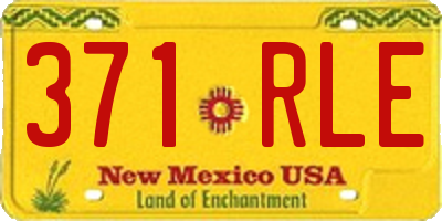 NM license plate 371RLE