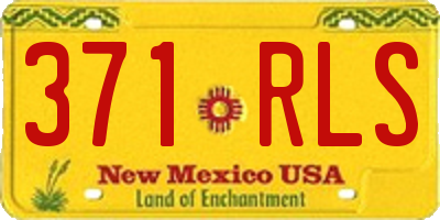 NM license plate 371RLS