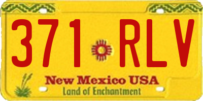 NM license plate 371RLV
