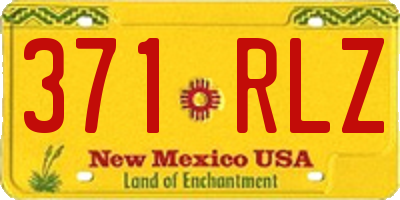 NM license plate 371RLZ