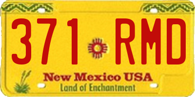 NM license plate 371RMD