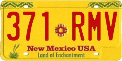 NM license plate 371RMV