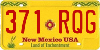 NM license plate 371RQG