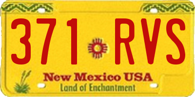 NM license plate 371RVS