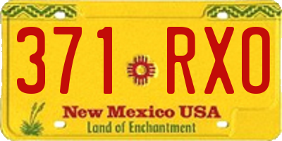 NM license plate 371RXO