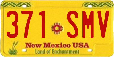 NM license plate 371SMV