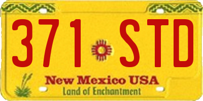 NM license plate 371STD