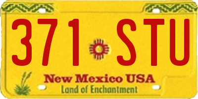 NM license plate 371STU