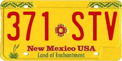 NM license plate 371STV
