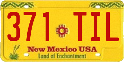 NM license plate 371TIL