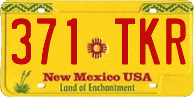 NM license plate 371TKR