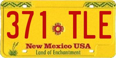 NM license plate 371TLE