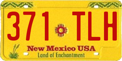 NM license plate 371TLH