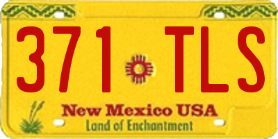 NM license plate 371TLS