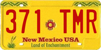 NM license plate 371TMR