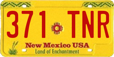 NM license plate 371TNR