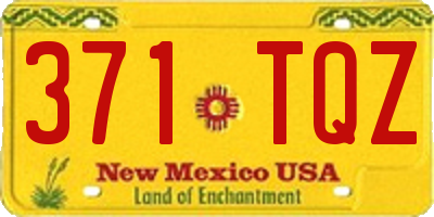 NM license plate 371TQZ