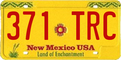 NM license plate 371TRC
