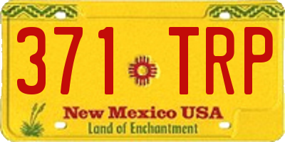 NM license plate 371TRP