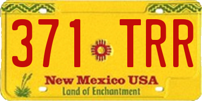 NM license plate 371TRR
