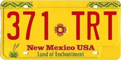 NM license plate 371TRT