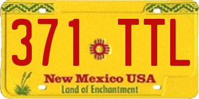 NM license plate 371TTL