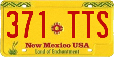NM license plate 371TTS