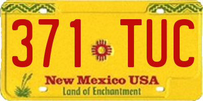 NM license plate 371TUC