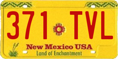 NM license plate 371TVL