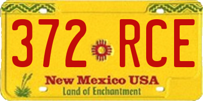 NM license plate 372RCE